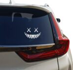 Reflective Smile Demon Car Sticker,Funny Cool Die Cut Waterproof Car Window Decal - Image 2