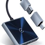 Wireless CarPlay Adapter for iPhone, Super mini Compact 2-in-1 Dongle for Apple iOS 10+, Convert Wired to Wireless CarPlay, Instant Connectivity, Fit for Cars from 2016 with Built-in CarPlay