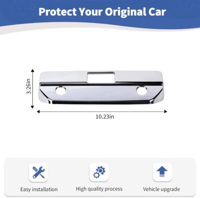 RT-TCZ for Silverado Tailgate Handle Trim Cover Compatible with Chevy Silverado GMC Sierra 2019 Up Chrome Exterior Accessories - Image 8