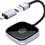Wireless CarPlay Adapter, Wireless Car Screen Adapter for iPhone-Easily Upgrade Wired CarPlay to Unwired Connectivity, Includes USB-A to USB-C Dongle, Plug & Play for iPhone (iOS 10 and Above)