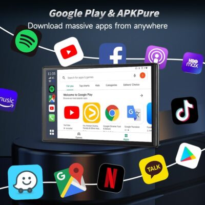 CarlinKit CarPlay Ai Box Magic Box Android 13.0 System Wireless CarPlay Adapter Android Auto Support Netflix YouTube Google GPS+Glonass 4GNetwork.for iPhone & Android Phone,Wired to Wireless,8GB+128GB - Image 3