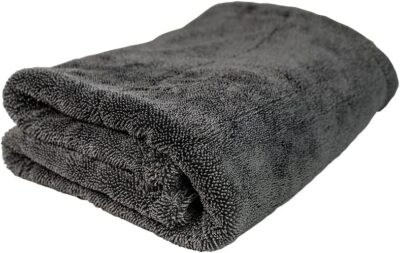 ExoForma Mega Car Drying Towel - Holds Up to 9 lbs, No Streaks, Scratches, or Water Spots | 1200 GSM Microfiber Double Twist Pile & Edgeless Design, 1 Quick & Effortless Dry - 24” x 36” - Image 2