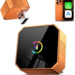 Wireless CarPlay Adapter for iPhone＆Android, 2026 Upgraded Car Play Mini Wired to Wireless Adapter for CarPlay ＆Android Auto Plug and Play Stable Connection & No Latency for iPhone iOS 10+