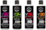 Chemical Guys V Line Car Polish and Compound Kit - Complete Paint Correction System for Light-to-Heavy Swirls, Scratches, Safe for Cars, Trucks, SUVs, Motorcycles, RVs & More - 4 x 16 fl oz