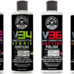 Chemical Guys V Line Car Polish and Compound Kit - Complete Paint Correction System for Light-to-Heavy Swirls, Scratches, Safe for Cars, Trucks, SUVs, Motorcycles, RVs & More - 4 x 16 fl oz