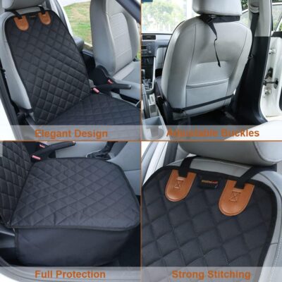 Paw Jamboree Car Front Seat Covers for Dogs Captain Chair Seat Covers Pet Car Seat Cover Car Seat Protector for Dogs Bucket Seat Cover - Image 4