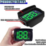 Car HUD GPS Digital Speedometer, MPH Speed Meter with LED Large Font Head Up Display, Universal USB Cable Plug & Play Speed Gauge for Car, Truck, SUV, Motorcycle (MPH) - Image 4