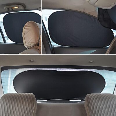 Car Window Shade, 6Pack Set Auto Sun Shades for Side Window Front and Rear Windshield with Storage Pouch for Car, SUV, Van, Truck, Full Sun Protection, Block UV Rays, Keep car Cool (59.5"x27.6"/6PCS) - Image 6