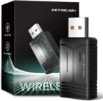 H-Air Wireless CarPlay & Android Auto Adapter, 2026 Upgrade, Plug & Play USB Dongle, Convert Wired CarPlay Auto to Wireless, No Latency, Fast Connection, for Apple iPhone & Android Phones