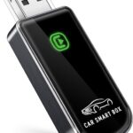 Wireless CarPlay Adapter for Apple iPhone iOS 10+ & Cars from 2015+, Mini Edition, Convert Factory Wired to Wireless CarPlay Dongle Plug & Play GPS Digital Media Receiver (Brushed Cobalt Blue)