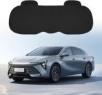 Car Back Seat Cover, Anti-Slip Long Comfortable Vehicle Rear Chair Protectors with Storage Pocket, Breathable Automotive Back Bench Cushion Pad, Universal for SUV Sedan Truck (Black) - Image 6
