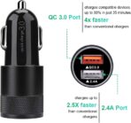 Fast Car Charger, Quick Charging 5.4A/30W Phone USB Adapter Rapid Plug 2 Port Cigarette Lighter Auto Charger Flush Compatible Samsung, Tablet, iPhone, iPad, LG, Automobile - Image 2