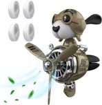 Pilot Car Air Freshener, Cute Dog Car Vent Clip Air Freshener Automotive Air Outlet Fan Diffuser, Automotive Interiors Vent Decoration (Shake Head Style - Dog)