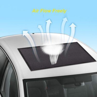 Magnetic Car Sunroof Sun Shade Breathable Mesh, Car roof Cover for Overnight Camping, Quick Install, UV Sun Protection for Moonroof and Side Window - Image 4