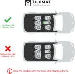 TuxMat - for Honda Civic Sedan 2022-2026 Models - Custom Car Mats - Maximum Coverage, All Weather, Laser Measured - This Full Set Includes 1st and 2nd Rows - Image 3