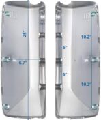 Chrome Door Mirror Covers Pair Set Compatible for Volvo VNL VNM Trucks 2004-2017, Left Driver and Right Passenger Side for Volvo Mirror Cover - Image 7