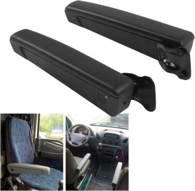 Car Seat Armrest, Adjustable Shock Proof Wear Proof PU Sponge ABS Metal with Polyurethane Monolithic Foam for Automobiles Trucks RVs Boats Construction Vehicles - Image 5