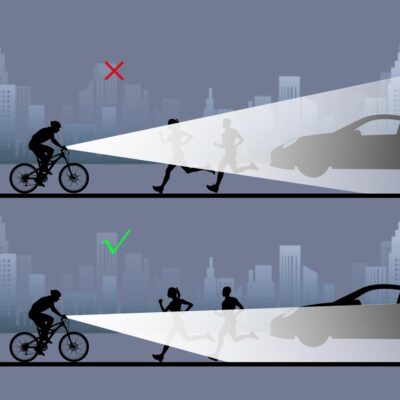 6 LED Bright Bike Lights with Adjustable Mount, 2000LM Bike Front Light, Rechargeable Bicycle Headlight, Ipx-6 Waterproof Bike Headlight, Mountain Road Bike Accessories Fit All Bikes - Image 7