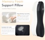FLORICH Car Seat Cushion and Lumbar Support Headrest Pillow Memory Foam Ergonomic Car Cushion Back Neck Support Pillow Sciatica & Back & Tailbone Pain Relief Cushion for Car Seat Driving, Black - Image 9