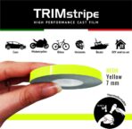 4R Quattroerre.it 10488 Trim Stripes Adhesive Strips for Cars, Neon Yellow, 7 mm x 10 mt - Image 2