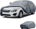 Waterproof Impreza Hatchback（2000-2026 Car Cover with Breathable Vents, [2026 Upgrade] Premium Covers with Cotton Liner and Zipper Door,Sun Rain Snow Dust Uv Protection.(Gift with Towel)