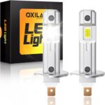 OXILAM H1/H1LL LED Bulbs 30000LM 6500K White Ultra-Bright, 5 Min Quick Install, 60000H Lifespan, No Flicker, 99% Compatibility