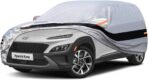 10 Layers Car Cover Waterproof All Weather for Compact SUV,100% Waterproof Outdoor Car Covers Rain Snow UV Dust Protection. Custom Fit forAudi Q2, Hyundai Kona, Kia Soul, Mazda CX-3,etc