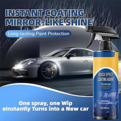 2026 New Car Coating Spray, Quick Effect Ceramic Wax Polish, All-in-One Waterless Wash & Scratch Repair Spray, Removes Oil Film, Enhances Gloss & Hydrophobic Protection - Image 6