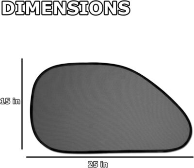 VaygWay Baby Window Sun Shade- Car Accessories Side Sun Visor- Kids Pets Seat 2 Pk- Sun Glare UV Rays Protection - Image 5