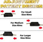 14-inch Premium Universal Hubcaps (Black Silver) - Image 6