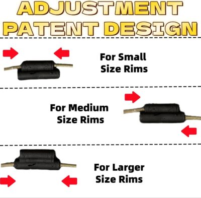 14-inch Premium Universal Hubcaps (Black Silver) - Image 6