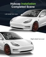 SCITOO 4-Pack 16 Inch Hubcaps Black & Red Wheel Cover Hubcaps for Cars - Image 7