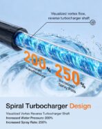 Ikewzbk Cordless Pressure Washer Battery Powered,1800 PSI Cordless Power Washer,4 A Battery*2,5-in-1 Nozzle,3 Power Level,Handheld Portable Pressure Washer for Car Home Patio Driveway Fence Cleaning - Image 9