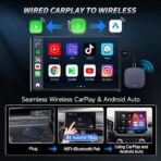 CarlinKit CarPlay Ai Box Magic Box Android 13.0 System Wireless CarPlay Adapter Android Auto Support Netflix YouTube Google GPS+Glonass 4GNetwork.for iPhone & Android Phone,Wired to Wireless,8GB+128GB - Image 4