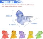 6PCS Luminous Lizard Car Rear View Mirror Accessories, Cute Mini Car Dashboard Decoration for Girl Men Women, Funny Car Interior Ornament Present for Car, Garden, Office, Home (Lizard) - Image 2