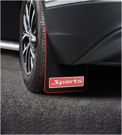4 Pcs Reflective Soft Rubber Splash Guards - Universal Vehicle Mud Flaps - Sports Car Safety Warning - Image 6