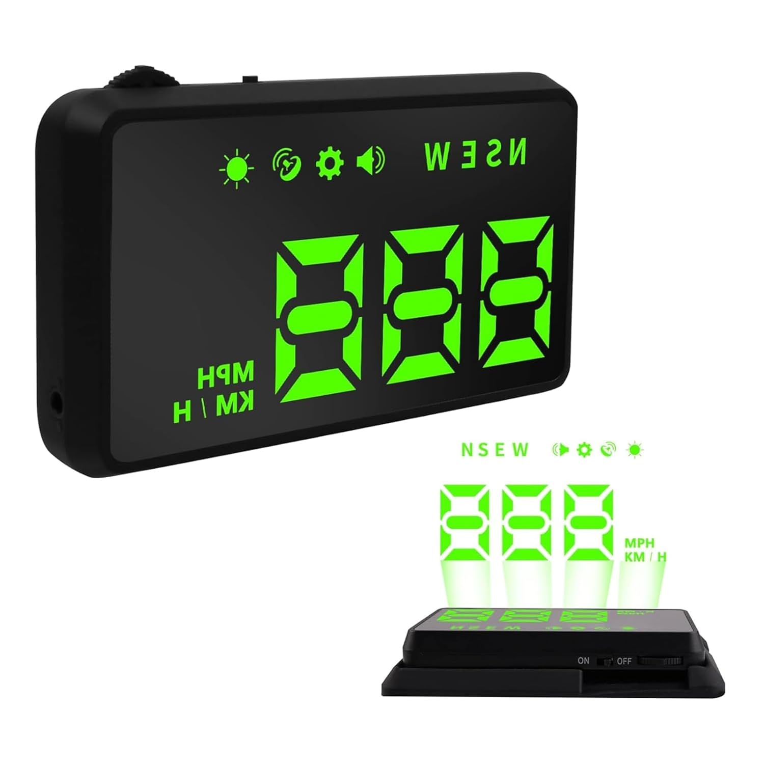 61Fl4D-3H1L._SL1500_.jpg Heads up Display for Cars,Car HUD,Head up Display for Car,Car Speedometer Display,Automatic Brightness Adjustment,Speeding Alert,USB Cable Plug & Play - Image 1