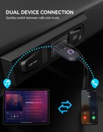 [Upgraded] AUX to Bluetooth 5.3 Adapter for Car, Bluetooth Receiver USB 2.0 to 3.5mm Jack Kit for Car Audio/Home Stereo/Speaker, Hands-Free Calling/Music Streaming, Auto On, USB-Powered - Image 7