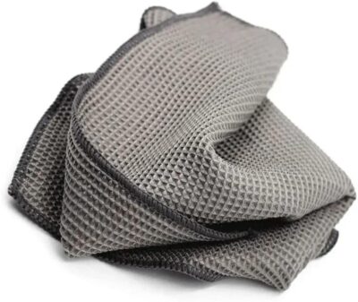 Car Cleaning Cloth 1Pcs Microfiber Wax Polishing Glass Wash Towel Soft Water Absorbent Window Clean Wipe(Blue) - Image 9