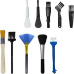 10PCS Car Detailing Brush Kit, Nylon Anti-Static Car Interior Cleaning Tools, Portable Crevice Cleaning Brush Auto Dusting Tool Multipurpose for Dashboard Air Vent Computer Keyboard