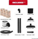 ECOMAX Ultra Quiet Shop Vacuum Wet and Dry 6 Gallon, Shop Vac 4 HP, 80% Quieter Operation, 3X Longer Motor Lifespan, Powerful & Portable for Home, Garage, Jobsite, Workshop - Image 8