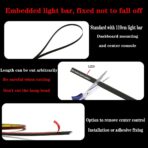 LED Interior Car Strip Light, Multicolor RGB 9 in 1 Optic Ambient Lighting Kits，Dual Control with Switch and A P P, Neon Lights On Car Dashboard with Music Sync Mode (9 in 1) - Image 5