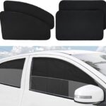 XCBYT Magnetic Car Window Shades 4 Pack - Blackout Side Window Sun Shade for Privacy & Car Camping, 99% UV Blocking Car Window Covers for Side Windows, Heat Protection Travel Shades for SUV Sedan
