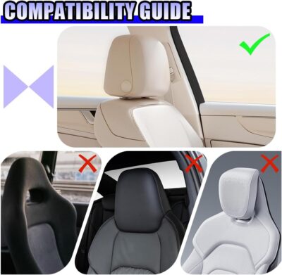 YoRise 2PCS Car Seat Covers, Comfortable Breathable Front Seat Covers, Highly Elastic Automotive Seat Protector Cover Accessories for RV, SUV, Truck, Sedan (Black) - Image 6
