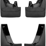 WeatherTech Custom No Drill Splash Guard MudFlaps for GMC Yukon, Suburban, Yukon XL - Front & Rear Set (110125-120125), Black