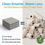 Waffle Weave Microfiber Towel, 12 x 12 inches, Barista Towels, Lint Free Cloth, Glass Towels, Waffle Towels Car Detailing, 6 Pack Premium Microfiber Cleaning Cloth - Image 9