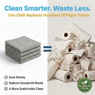 Waffle Weave Microfiber Towel, 12 x 12 inches, Barista Towels, Lint Free Cloth, Glass Towels, Waffle Towels Car Detailing, 6 Pack Premium Microfiber Cleaning Cloth - Image 9