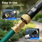 Jet Nozzle Power Washer, Includes 3 Pressure Nozzles and Quick Connectors, New Pressure Washer, Spray Nozzle for Garden Patio Outdoor Cleaning (Black + Grey) - Image 4