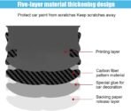 8PCS Car Door Handle Scratch Protectors, Carbon Fiber Car Door Handle Bowl Sticker, Universal Auto Doors Handles Paint Guard Cover, Doors Handles Cup Protective Film for Cars (Black) - Image 5
