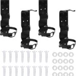 4PACK 2.5LB Fire Extinguisher Mount, Home Mini Fire Extinguishers Wall Mount Metal Bracket, Extinguishers Hanger for Vehicle, Car, Boat, Truck, Rv, House